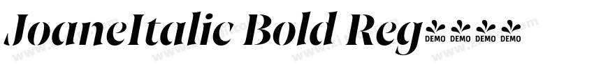 JoaneItalic Bold Reg字体转换